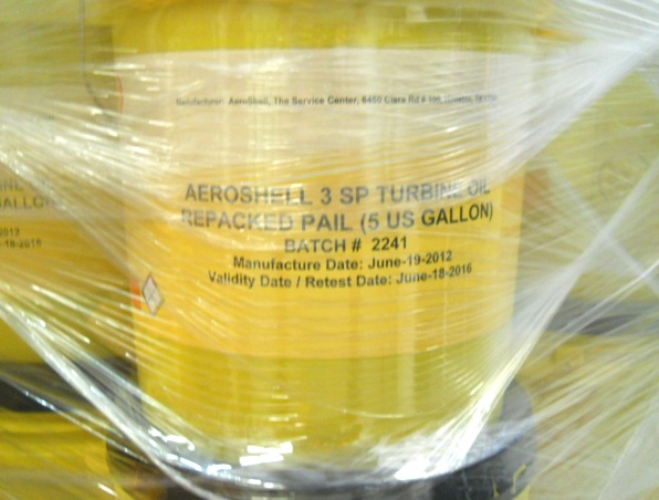 รูปที่ 1. น้ำมัน AeroShell Turbine Oil 3SP